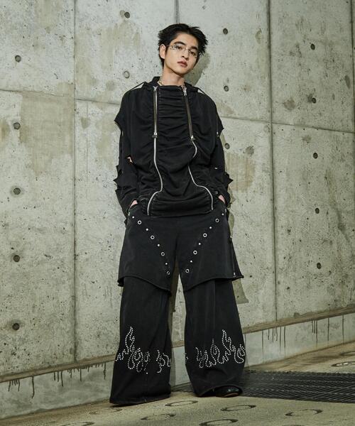 tk.TAKEO KIKUCHI（ティーケータケオキクチ）の「K’PJT by AOI 『Lightweight Pants』（その他パンツ・メンズ・ブラック系/ブラック・88/66）」の12枚目の写真