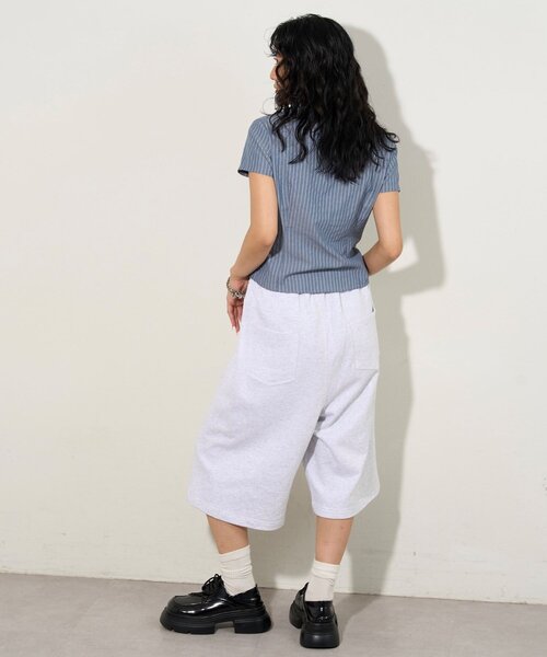 WHO'S WHO gallery(フーズフーギャラリー)の「ダブルニーホットフィットハーフパンツ(その他パンツ・レディース・ライトグレー/ブラック・FREE)」の17枚目の写真