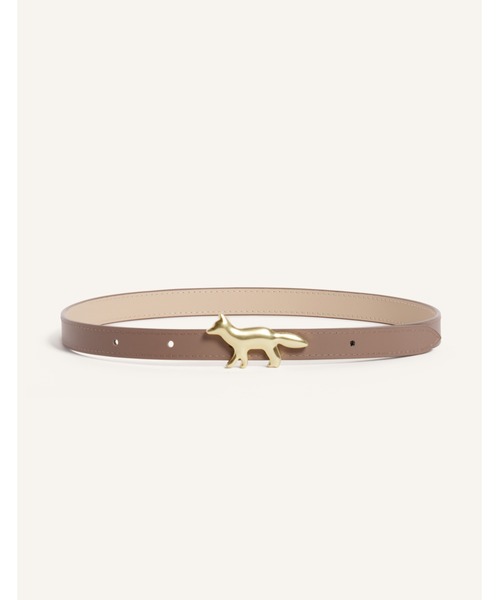 Maison Kitsune（メゾンキツネ）の「PROFILE FOX REVERSIBLE BELT（ベルト・レディース・ダークウッド/ベージュ系その他・75/80/85）」の7枚目の写真