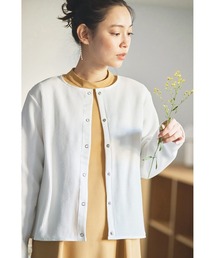 and myera | ａｎｄ　ｍｙｅｒａ　鹿の子のスナップカーディガン(カーディガン/ボレロ)
