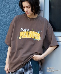 PEANUTS（ピーナッツ）の「【PEANUTS / SNOOPY】別注 ピーナッツ スヌーピー ヴィンテージプリント オーバーサイズ半袖Tシャツ（Tシャツ/カットソー）」