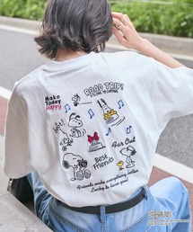 SNOOPY（スヌーピー）の「【PEANUTS / SNOOPY】別注 ピーナッツ スヌーピー ヴィンテージプリント オーバーサイズ半袖Tシャツ（Tシャツ/カットソー）」