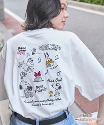 SNOOPY（スヌーピー）の「【PEANUTS / SNOOPY】別注 ピーナッツ スヌーピー ヴィンテージプリント オーバーサイズ半袖Tシャツ（Tシャツ/カットソー）」