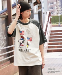 PEANUTS（ピーナッツ）の「【PEANUTS / SNOOPY】別注 ピーナッツ スヌーピー ヴィンテージプリント オーバーサイズ半袖Tシャツ（Tシャツ/カットソー）」