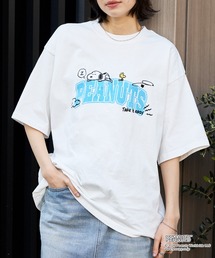PEANUTS（ピーナッツ）の「【PEANUTS / SNOOPY】別注 ピーナッツ スヌーピー ヴィンテージプリント オーバーサイズ半袖Tシャツ（Tシャツ/カットソー）」