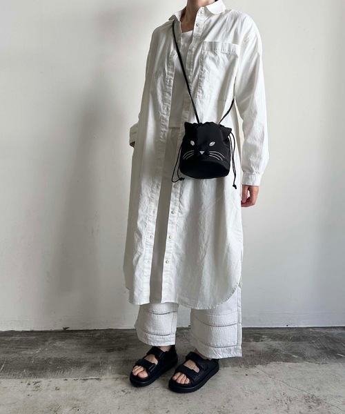 vent blanc(ヴァンブラン)の「vent blanc ヴァンブラン クラシックダンガリーワンピース(シャツワンピース・レディース・ライトインディゴブルー/オフホワイト/キャメル・FREE)」の22枚目の写真