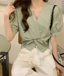 aremoi（アレモイ）の「【aremoi / アレモイ】Vネックパフスリーブブラウス（シャツ/ブラウス）」