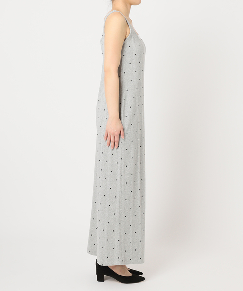U by SPICK & SPAN ネイビー ハート柄 ロングワンピース U by SPICK & SPAN ネイビー ハート柄 ロングワンピース