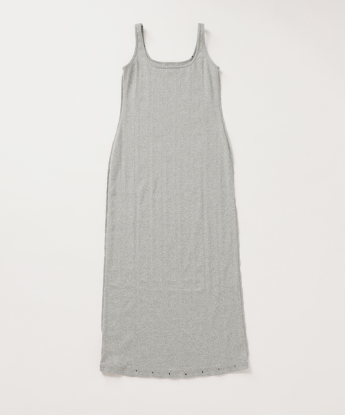 U by SPICK&SPAN 針抜きリブハートグレートップス新品 U by SPICK&SPAN tシャツ 針抜きリブハートプリントトップス