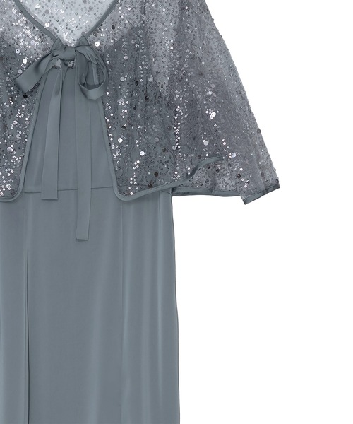 LEJA】スパンコールビジューボレロマーメイドドレスワンピース2点