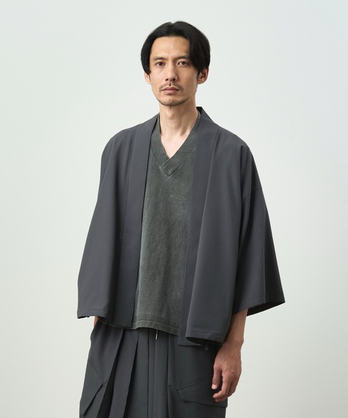 和ROBE（ワローブ）の「DOT AIR HANTEN TECH（カーディガン/ボレロ・メンズ・ダークグレー/ダークネイビー/ブラック・2/3）」の20枚目の写真