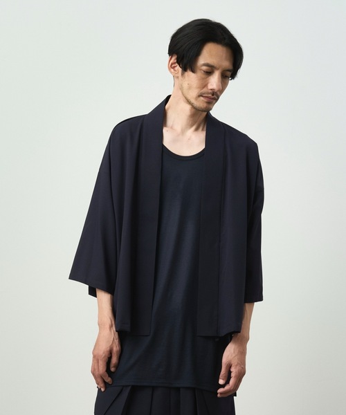 和ROBE（ワローブ）の「DOT AIR HANTEN TECH（カーディガン/ボレロ・メンズ・ダークグレー/ダークネイビー/ブラック・2/3）」の13枚目の写真