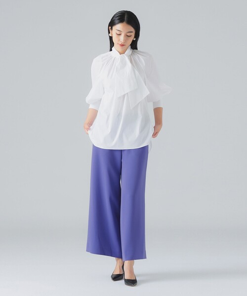 EFFE BEAMS(エッフェビームス)の「M・fil / ショートボウタイ ブラウス(シャツ/ブラウス・レディース・ホワイト・36/38)」の3枚目の写真