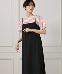 I.T.'S international（イッツインターナショナル）の「ファンマーツイルストレッチ Aラインキャミワンピース（ワンピース）」