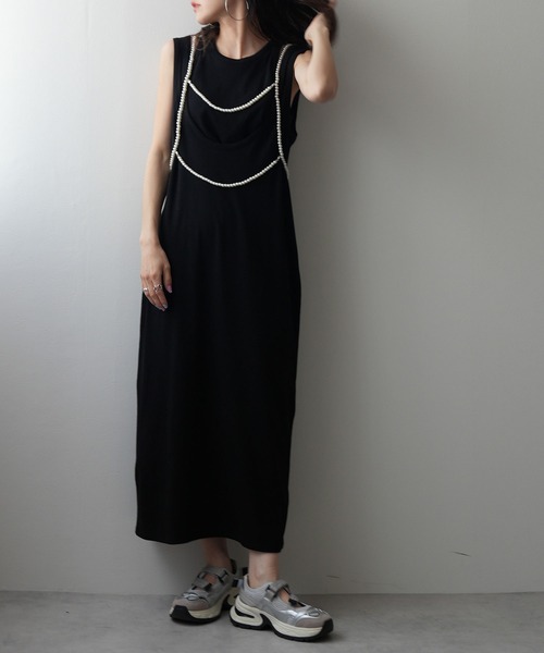 bohmal（ボマール）の「パール＆ビーズハーネス（キャミソール・レディース・シルバー/ホワイト・FREE）」の13枚目の写真