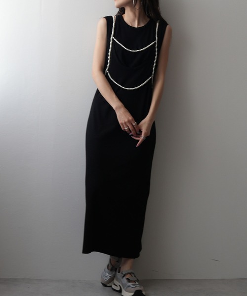 bohmal（ボマール）の「パール＆ビーズハーネス（キャミソール・レディース・シルバー/ホワイト・FREE）」の11枚目の写真