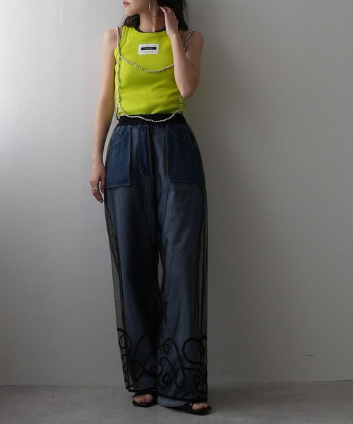 bohmal（ボマール）の「パール＆ビーズハーネス（キャミソール・レディース・シルバー/ホワイト・FREE）」の9枚目の写真