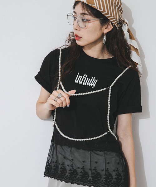 bohmal（ボマール）の「パール＆ビーズハーネス（キャミソール・レディース・シルバー/ホワイト・FREE）」の18枚目の写真