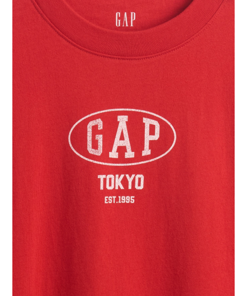 GAP(ギャップ)の「30th アニバーサリー オーバーサイズ GAPロゴTシャツ(Tシャツ/カットソー・レディース・オフホワイト/ブルー/ブラック/レッド・XS/S/M/L/XL/XXS)」の15枚目の写真