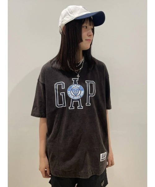 GAP 30周年 レディースLサイズ ネイビー セール】30th アニバーサリー オーバーサイズ GAPロゴTシャツ（T