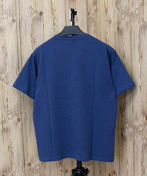 schott（ショット）の「T-SHIRT CURSIVE SCRIPT（Tシャツ/カットソー・メンズ・ネイビー/ベージュ/ホワイト・L/XL/XXL/M）」の12枚目の写真