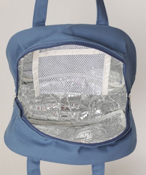 Monocoro toppi(モノコロトッピ)の「お弁当箱入れ 保冷 キャンバス ロゴ ランチバッグ(お弁当箱・レディース・ブルー/グリーン/アイボリー/イエロー・フリー)」の16枚目の写真