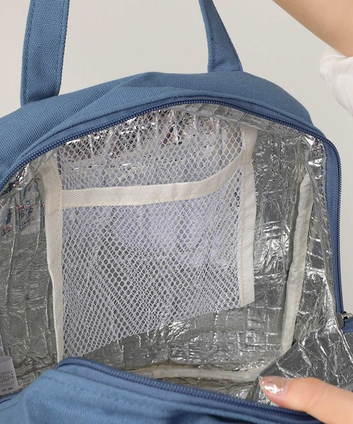 Monocoro toppi(モノコロトッピ)の「お弁当箱入れ 保冷 キャンバス ロゴ ランチバッグ(お弁当箱・レディース・ブルー/グリーン/アイボリー/イエロー・フリー)」の15枚目の写真