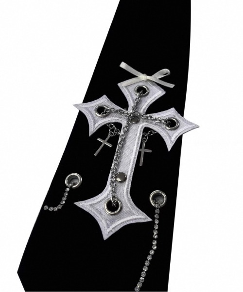 NOVESSEL（ノベセル）の「A'GEM/9 × .kom『NOVESSEL/ノベセル』クロスデザインネクタイ（ネクタイ・レディース・ブラック・FREE）」の3枚目の写真