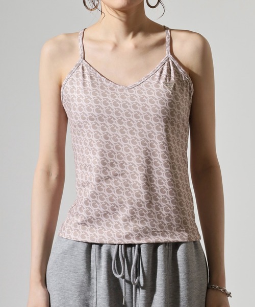 タンクトップ ノースリーブ GUESS GJ LOGOMANIA ACTIVE TOP タンクトップ レディース セール】GUESS GJ LOGOMANIA ACTIVE TOP タンクトップ（タンク