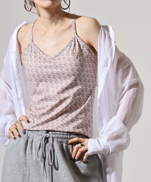 Guess(ゲス)の「GUESS GJ LOGOMANIA ACTIVE TOP タンクトップ(タンクトップ・レディース・ライトブルー/ブルー/ブラウン/ピンク・S/M)」の5枚目の写真