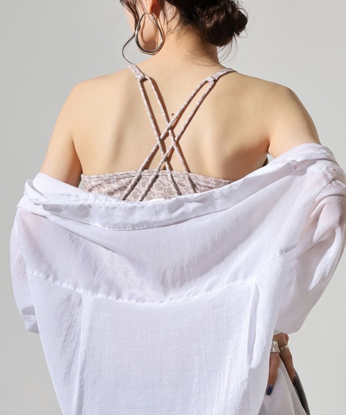 Guess(ゲス)の「GUESS GJ LOGOMANIA ACTIVE TOP タンクトップ(タンクトップ・レディース・ライトブルー/ブルー/ブラウン/ピンク・S/M)」の8枚目の写真