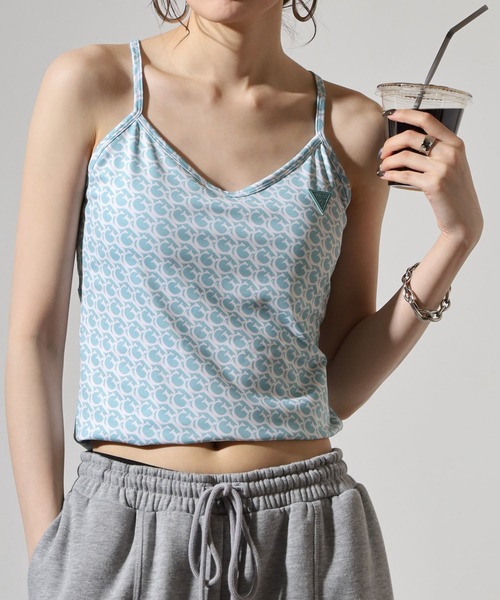 Guess(ゲス)の「GUESS GJ LOGOMANIA ACTIVE TOP タンクトップ(タンクトップ・レディース・ライトブルー/ブルー/ブラウン/ピンク・S/M)」の12枚目の写真