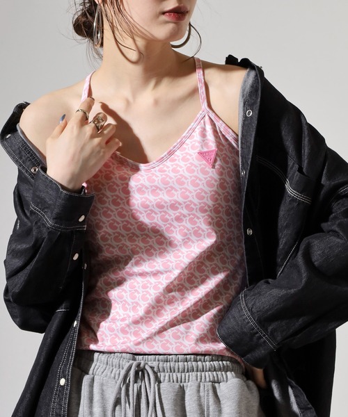 Guess(ゲス)の「GUESS GJ LOGOMANIA ACTIVE TOP タンクトップ(タンクトップ・レディース・ライトブルー/ブルー/ブラウン/ピンク・S/M)」の19枚目の写真