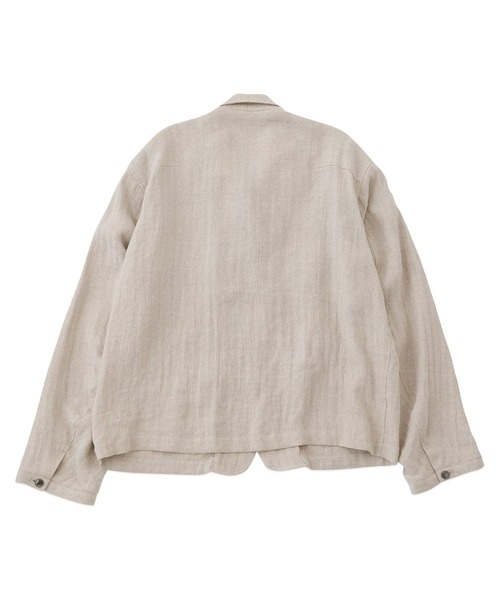 URU TOKYO(ウルトーキョー)の「【URU TOKYO】Short blouson(ブルゾン・メンズ・ライトベージュ/ブラック・1/2)」の3枚目の写真