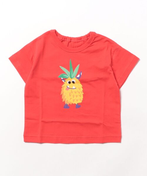 HAKKA BABY（ハッカベビー）の「[ベビー]カラーパレットプリント接触冷感Tシャツ（Tシャツ/カットソー・キッズ・ブラック/ブルー/ホワイト/レッド/ピンク/イエロー・L）」の6枚目の写真
