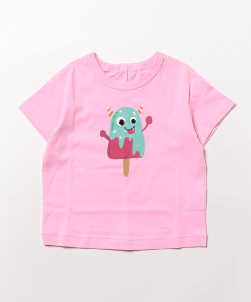 HAKKA BABY（ハッカベビー）の「[ベビー]カラーパレットプリント接触冷感Tシャツ（Tシャツ/カットソー・キッズ・ブラック/ブルー/ホワイト/レッド/ピンク/イエロー・L）」の5枚目の写真
