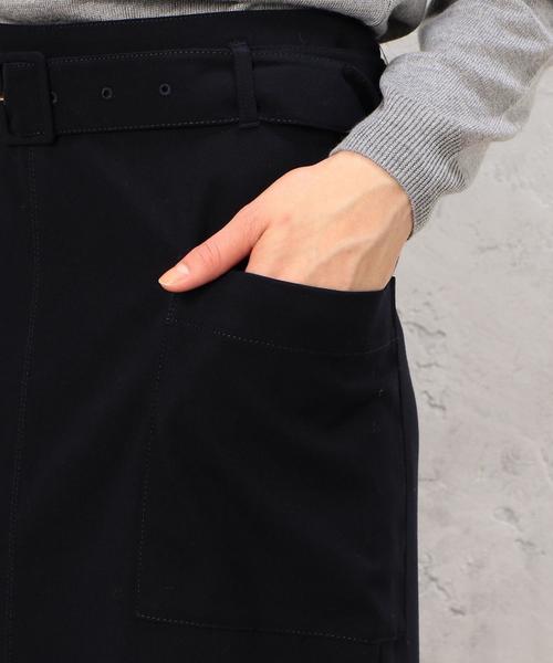 green label relaxing（グリーンレーベルリラクシング）の「CB TR STRC TT BELT スカート◆（スカート・レディース・オリーブ/ネイビー・38/40）」の11枚目の写真