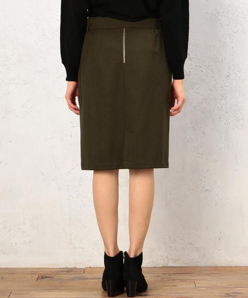 green label relaxing（グリーンレーベルリラクシング）の「CB TR STRC TT BELT スカート◆（スカート・レディース・オリーブ/ネイビー・38/40）」の6枚目の写真
