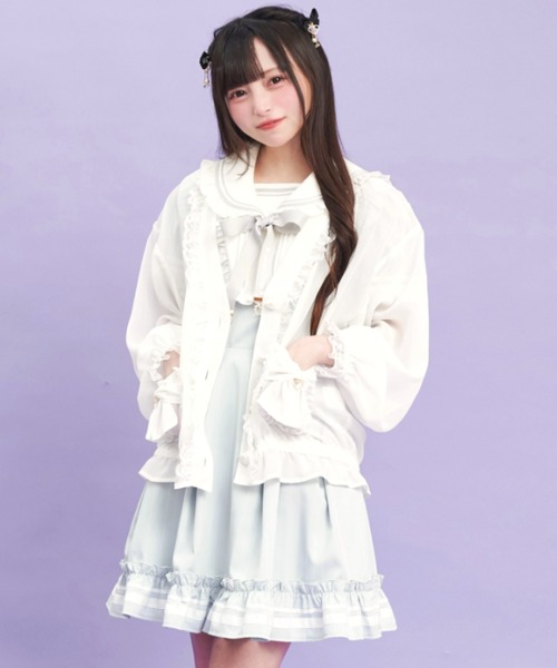Secret Honey フリルフードブルゾン Secret Honey（シークレットハニー）の「フリルフードブルゾン