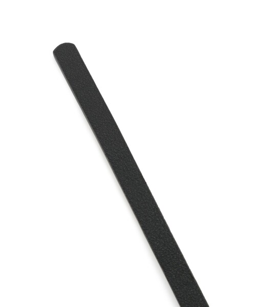 VIS（ビス）の「10ｍｍ巾変形メタルバックルピンレスベルト（ベルト・レディース・ダークブラウン/ブラック・FREE）」の5枚目の写真