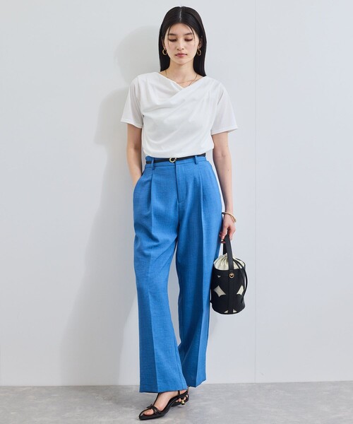 VIS（ビス）の「10ｍｍ巾変形メタルバックルピンレスベルト（ベルト・レディース・ダークブラウン/ブラック・FREE）」の8枚目の写真