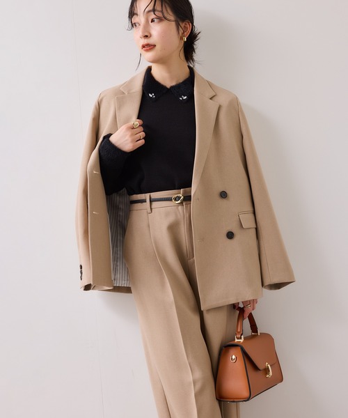 VIS（ビス）の「10ｍｍ巾変形メタルバックルピンレスベルト（ベルト・レディース・ダークブラウン/ブラック・FREE）」の10枚目の写真