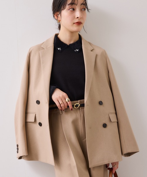 VIS（ビス）の「10ｍｍ巾変形メタルバックルピンレスベルト（ベルト・レディース・ダークブラウン/ブラック・FREE）」の15枚目の写真