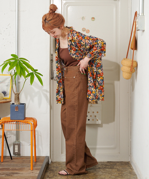 B.C STOCK(ベーセーストック)の「【ZOZO限定】ウォッシャブル / 前ポケットフレアパンツ(その他パンツ・レディース・ブラウン/ネイビー・SMALL/MEDIUM)」の9枚目の写真