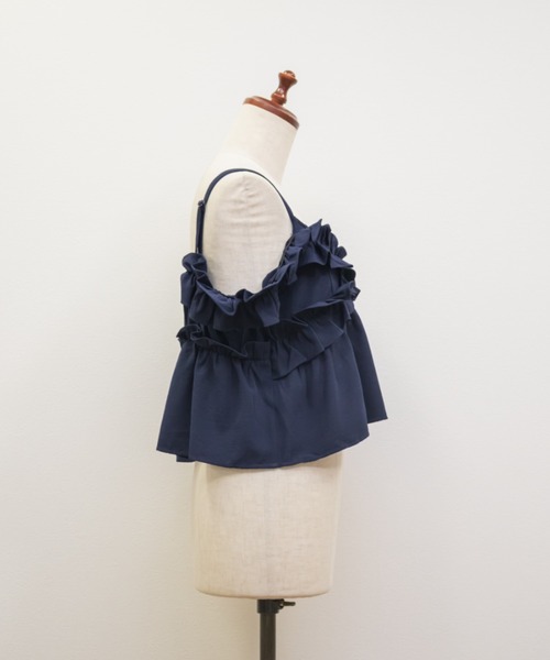 CLETTE(クレット)の「フリルビスチェセットワンピース(ワンピース・レディース・チャコールグレー/ネイビー/ブラック・LL/3L/4L)」の20枚目の写真