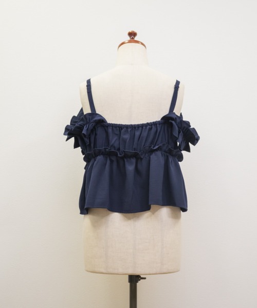 CLETTE(クレット)の「フリルビスチェセットワンピース(ワンピース・レディース・チャコールグレー/ネイビー/ブラック・LL/3L/4L)」の21枚目の写真