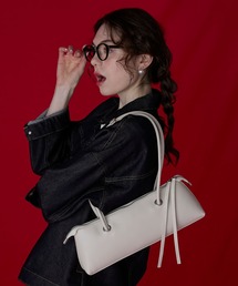 【BONLECILL Marche】ロングハンドルハトメスクエアバッグ
