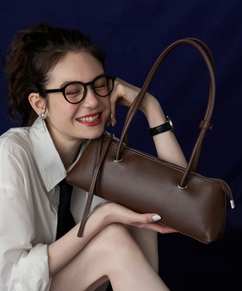BONLECILL Marche(ボンルシールマルシェ)の「【BONLECILL Marche】ロングハンドルハトメスクエアバッグ(ハンドバッグ・レディース・ブルー/イエロー/ブラック/ブラウン/ホワイト・FREE)」の18枚目の写真
