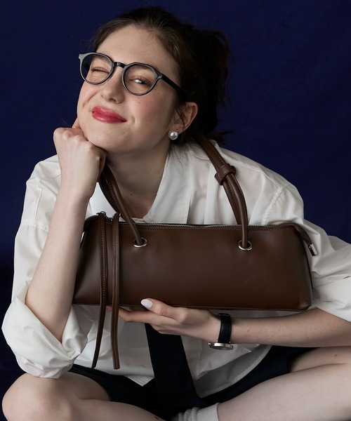 BONLECILL Marche(ボンルシールマルシェ)の「【BONLECILL Marche】ロングハンドルハトメスクエアバッグ(ハンドバッグ・レディース・ブルー/イエロー/ブラック/ブラウン/ホワイト・FREE)」の20枚目の写真