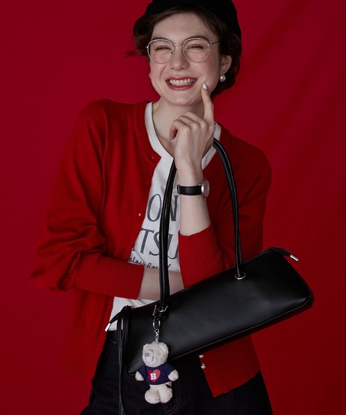 BONLECILL Marche(ボンルシールマルシェ)の「【BONLECILL Marche】ロングハンドルハトメスクエアバッグ(ハンドバッグ・レディース・ブルー/イエロー/ブラック/ブラウン/ホワイト・FREE)」の15枚目の写真